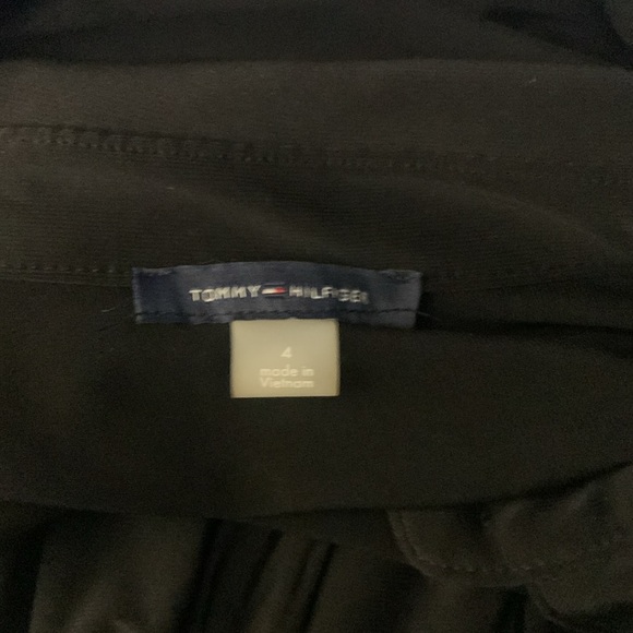 Tommy Hilfiger Black Button Down Long Lace Sleeve Midi Dress- NWT- Size 4 - Picture 11 of 12